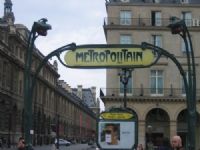 Ornate metro sign